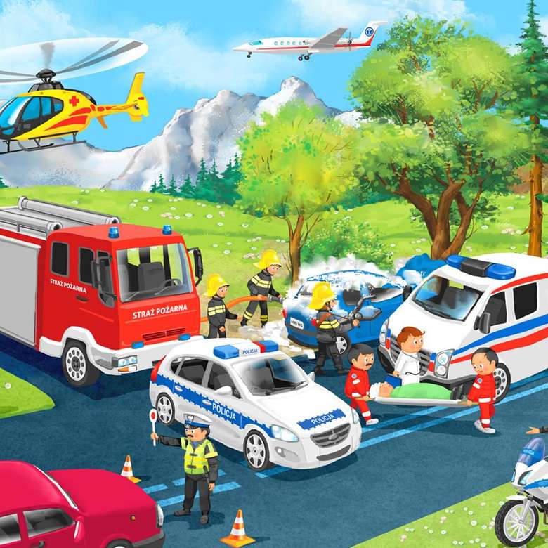 Notfallfahrzeuge Puzzlespiel online