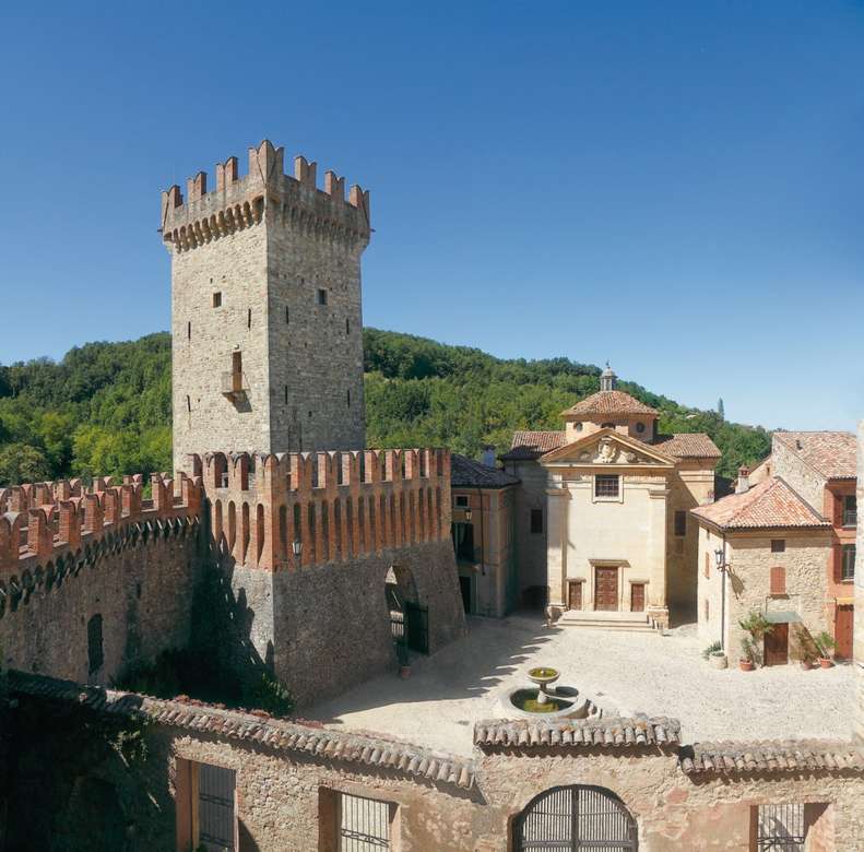 Castello di Vigoleno Emilia Romagna Olaszország kirakós online
