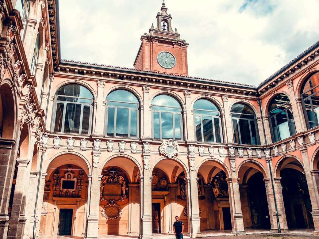 Bologna Palazzo Library Emilia Romagna Italien pussel på nätet