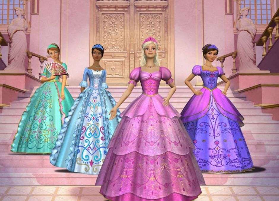 Barbie és a három testőr online puzzle