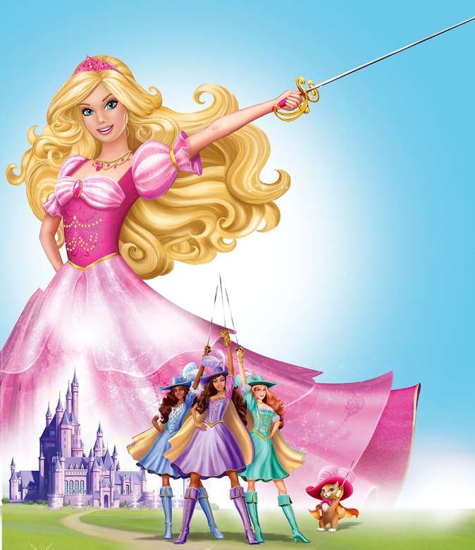 Barbie și cei trei mușchetari jigsaw puzzle online