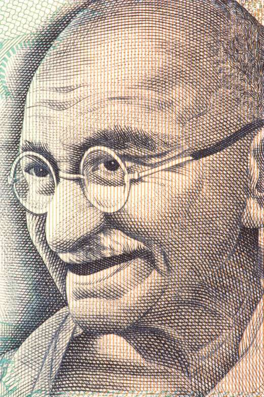 Mahatma Gandhi pussel på nätet