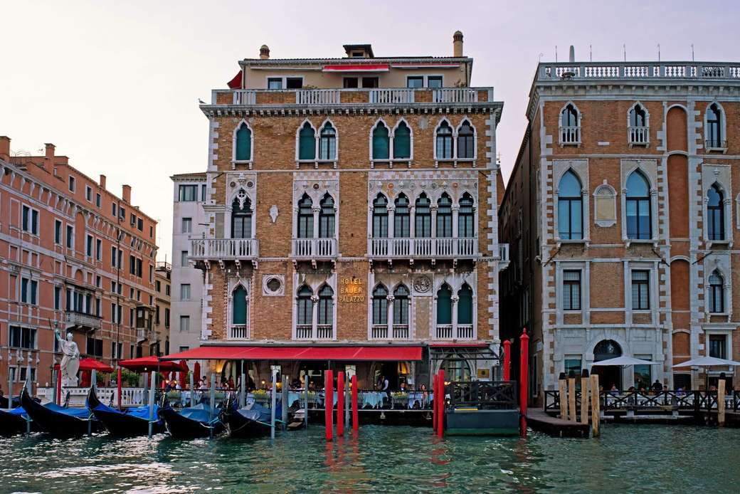 Hotel Bauer på Grande Canale Venedig pussel på nätet