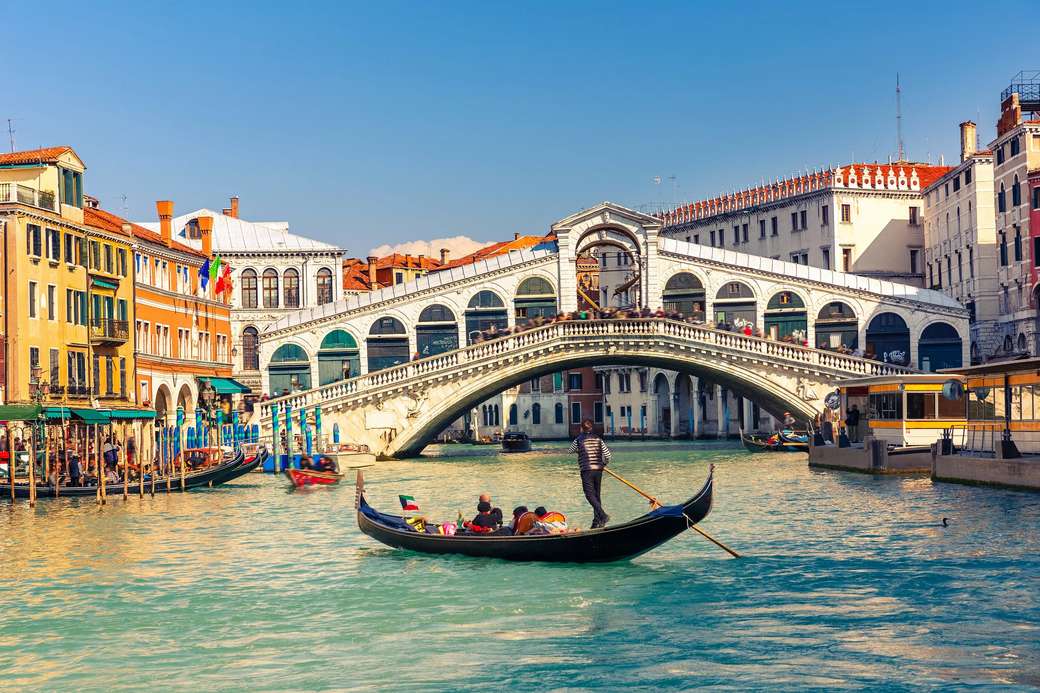 Rialto Brücke in Venedig Online-Puzzle