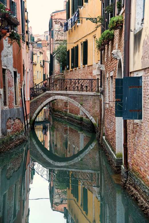 Canais e pontes em Veneza puzzle online