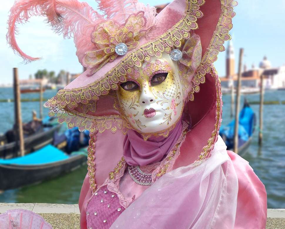 Velencei maszkok és jelmezek Velencei karnevál kirakós online