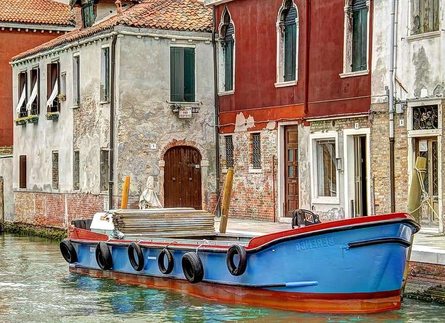 Історичний пірс Мурано у Венеції онлайн пазл