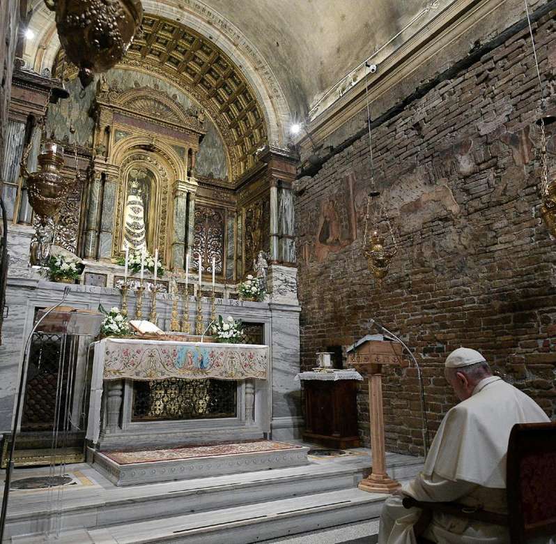 Loreto Santa Casa Papa Francis Marche Itália quebra-cabeças online