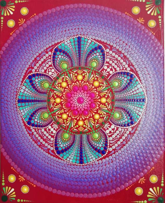 Mandala colorată puzzle online