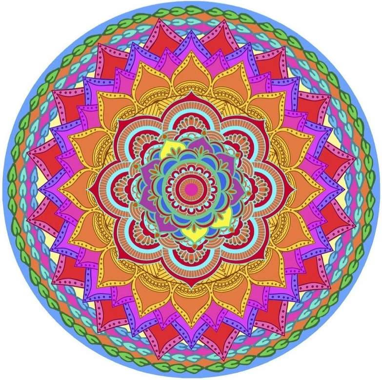 Mandala coloré puzzle en ligne