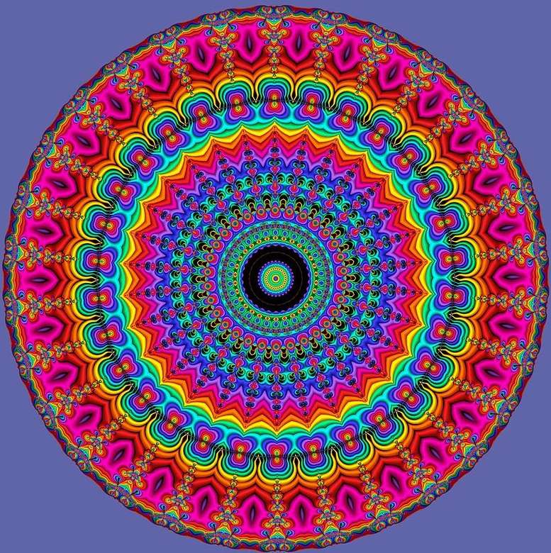 Mandala barevná skládačky online