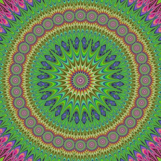 Mandala färgglada Pussel online