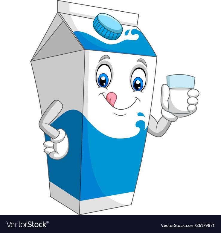 Drick mjölk varje dag och tid pussel på nätet