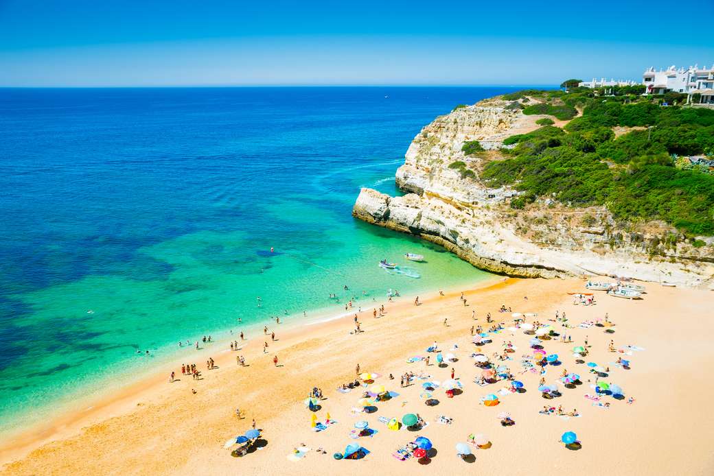 A beach in Portugal jigsaw puzzle online