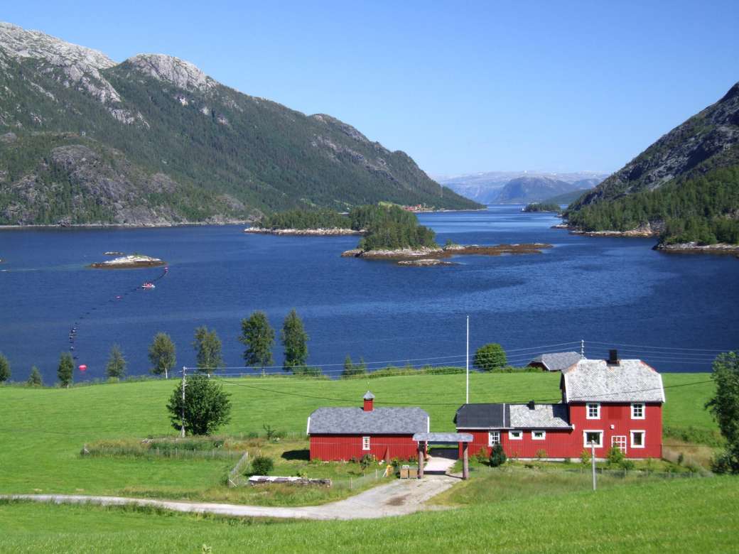 Huis in Noorwegen-hitte legpuzzel online