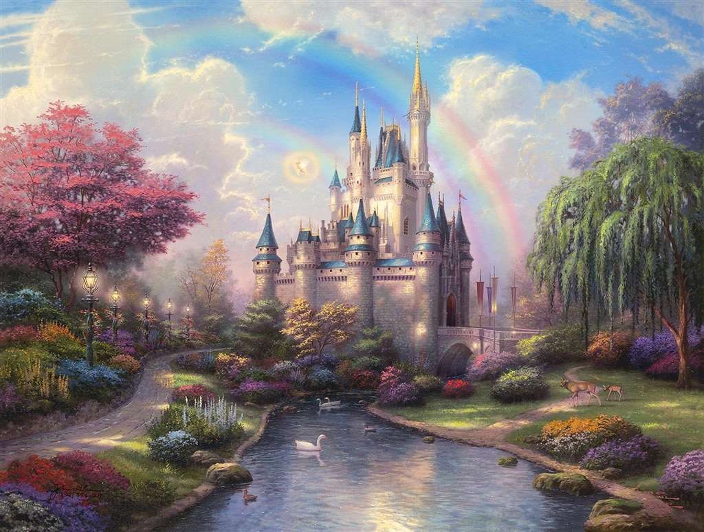 Painting fairytale castle online puzzle