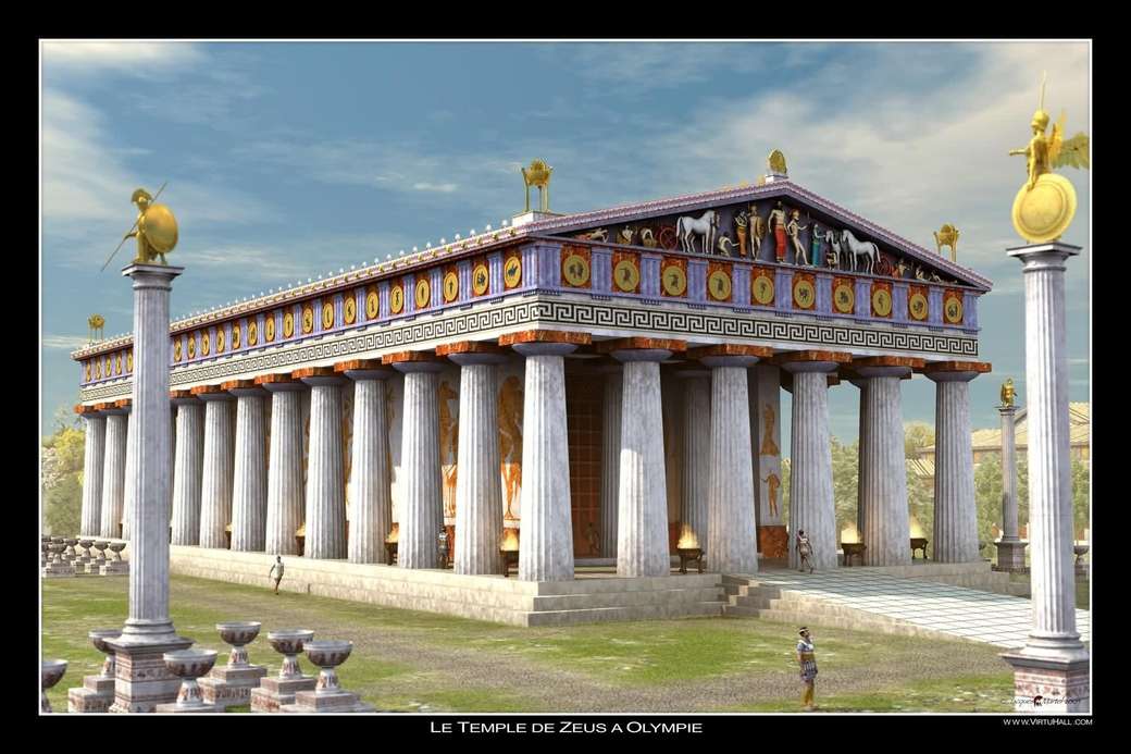 Grekisk tempel Pussel online