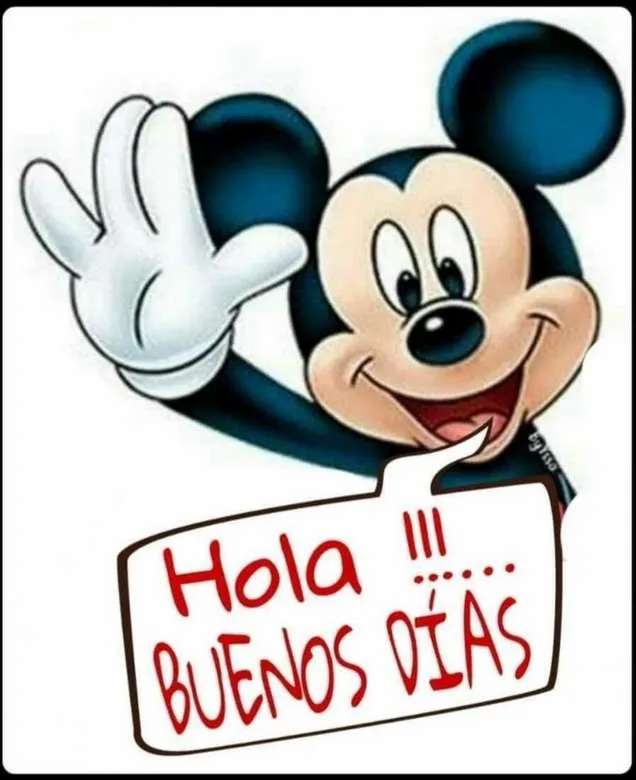 Hola Mickey puzzle online