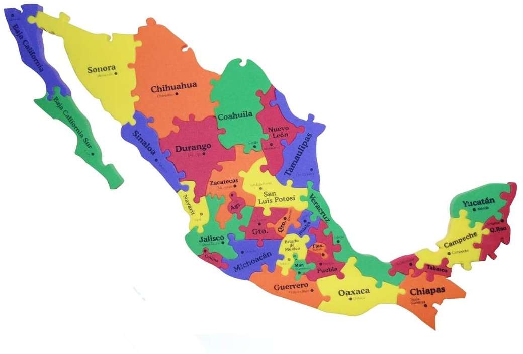 MEXICKÁ MAPA online puzzle