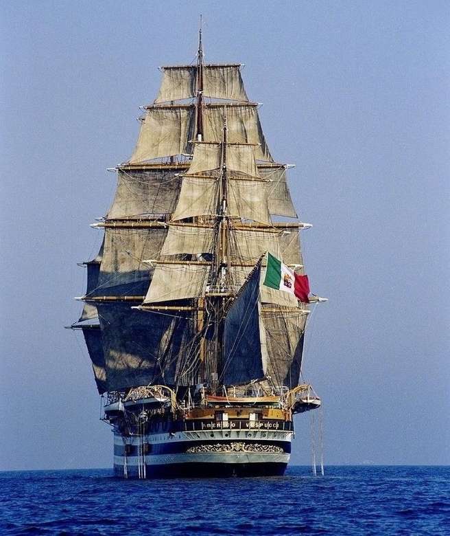Segelschiff Amerigo Vespucci Online-Puzzle
