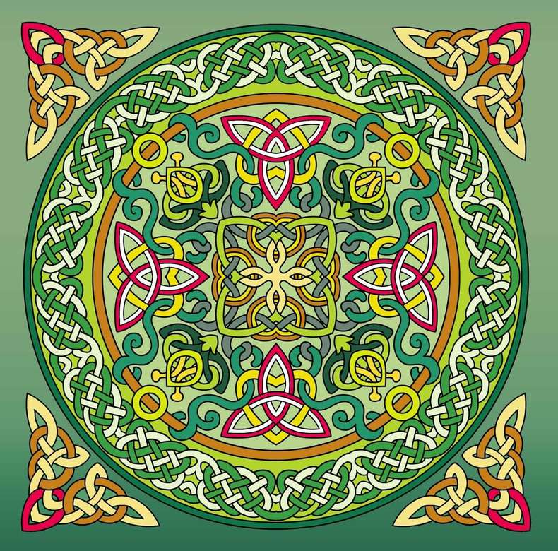 Conception celtique de mandala puzzle en ligne