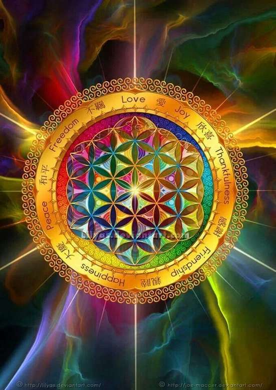 Mandala bloem van het leven online puzzel
