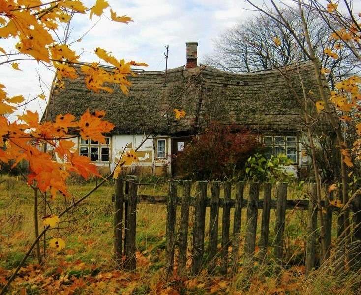 Old Cottage. Outono puzzle online