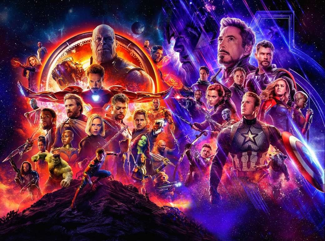 Avengers End Games van Avengers Infinity War online puzzel