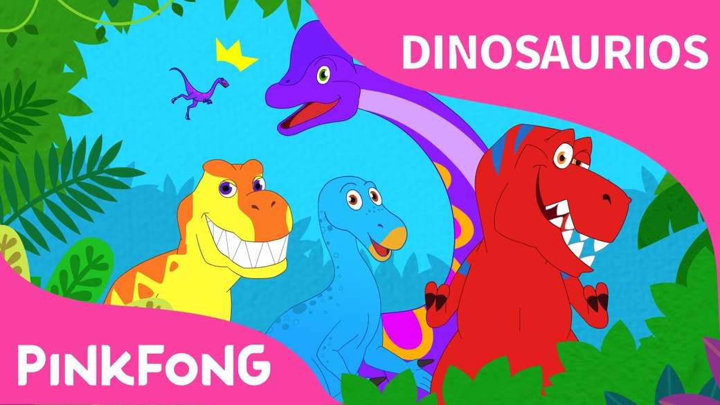 Dinosaures colorés puzzle en ligne