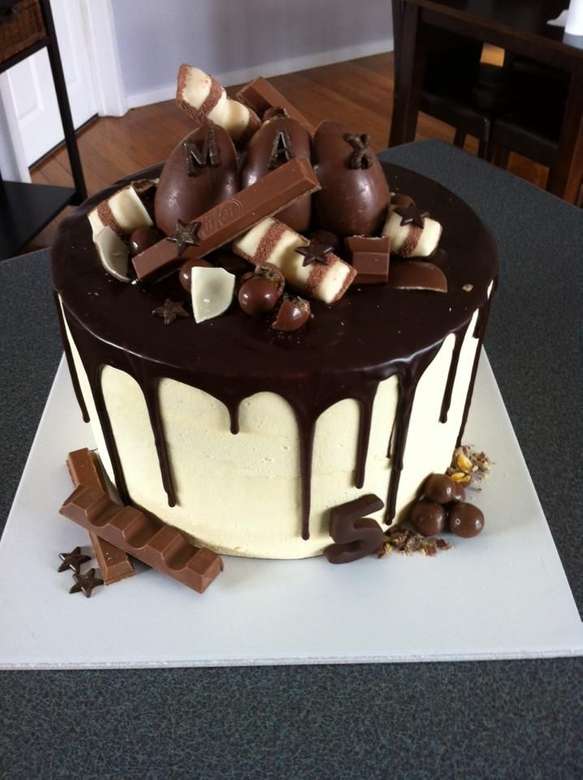 шоколадный торт онлайн-пазл