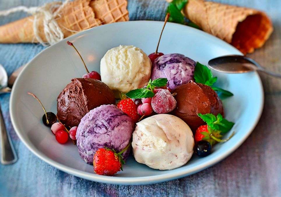 Zmrzlinový dezert online puzzle