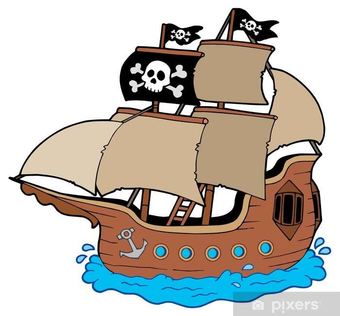 Pirat skepp pussel på nätet