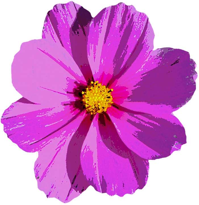 belle fleur violette puzzle en ligne
