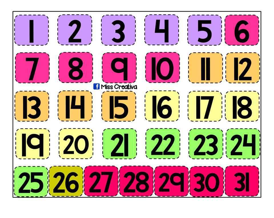 NUMBERS FROM 1 TO 30 online puzzle