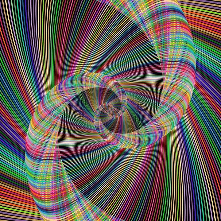 Arte fractal colorido rompecabezas en línea