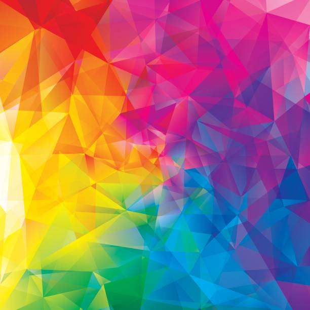 Färgglada färgglada mosaik pussel på nätet