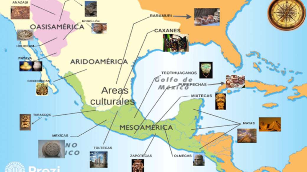 Culturele gebieden van het oude Mexico legpuzzel online