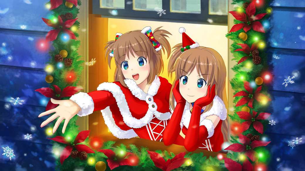 Madobe Yuu och Madobe Ai Christmas Style pussel på nätet