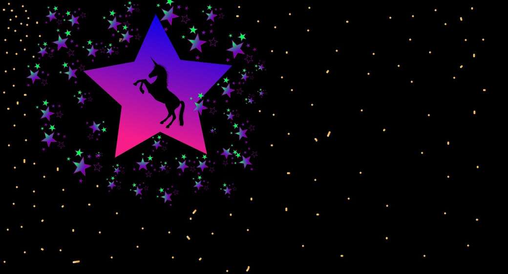 unicorn in the star moon rompecabezas en línea