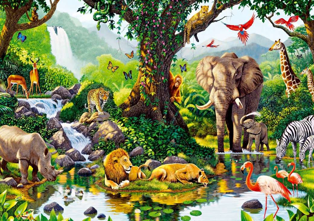 Jungle d'Ariel Choez puzzle en ligne
