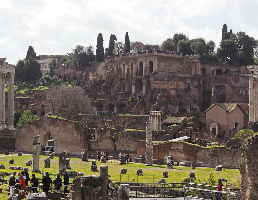Αρχαίο παλάτι της Ρώμης του Τιβερίου online παζλ