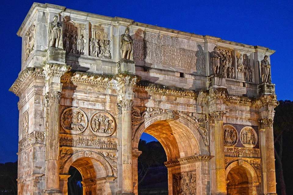 Arco de Constantino de la Antigua Roma rompecabezas en línea