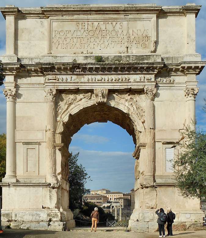 Arco de Tito de la antigua Roma rompecabezas en línea