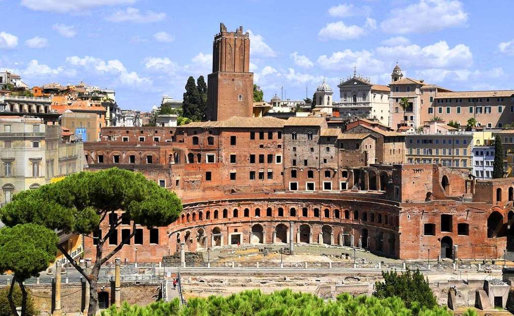 Het oude Rome Traiano Mercati legpuzzel online