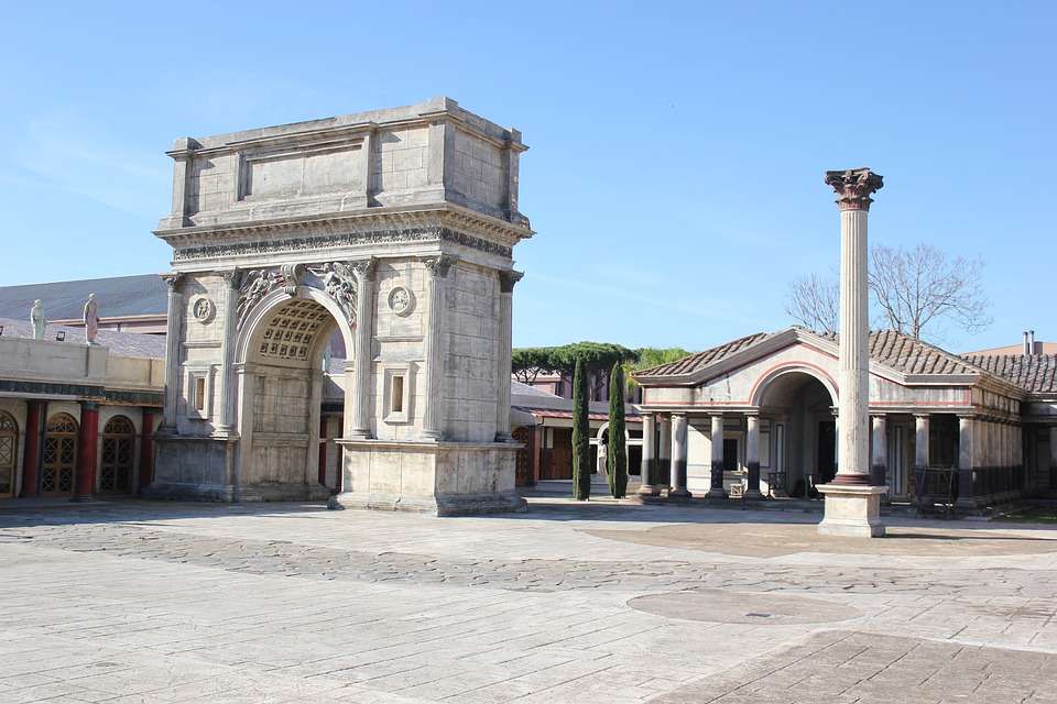 Roma set cinematografico location per film antichi puzzle online