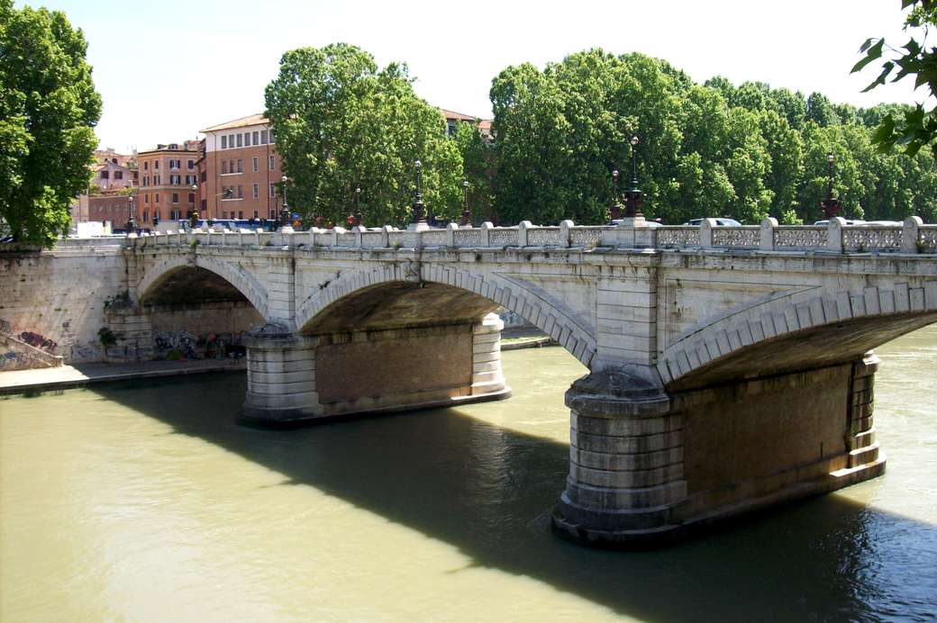 Rome Ponte Mazzini over de Tiber legpuzzel online