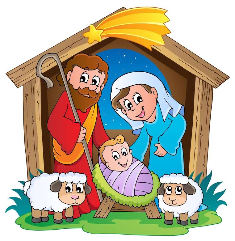 Baby Jezus geboorte puzzel legpuzzel online