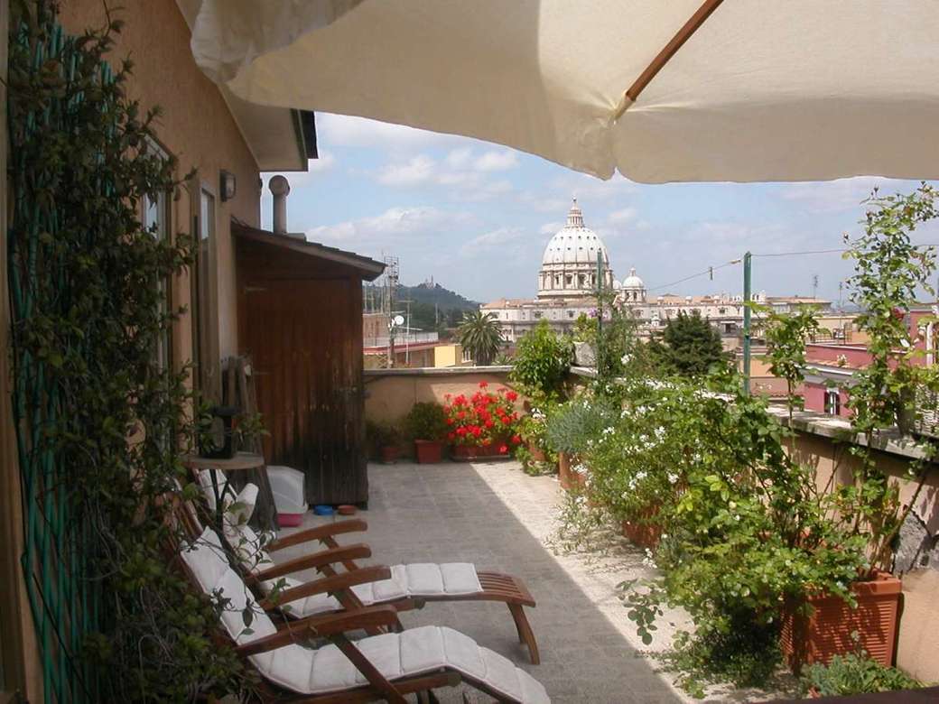 Rome Hotel Monte del Gallo střešní terasa online puzzle