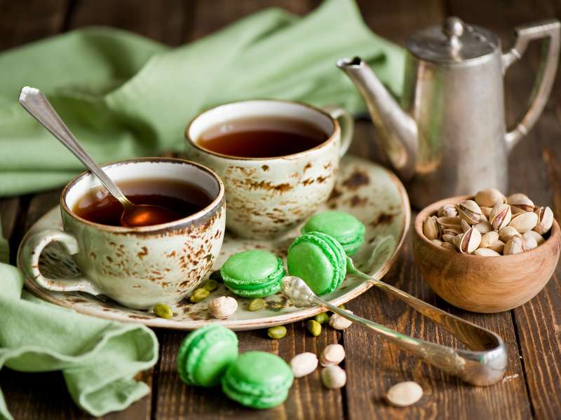 Чай и печенье онлайн-пазл
