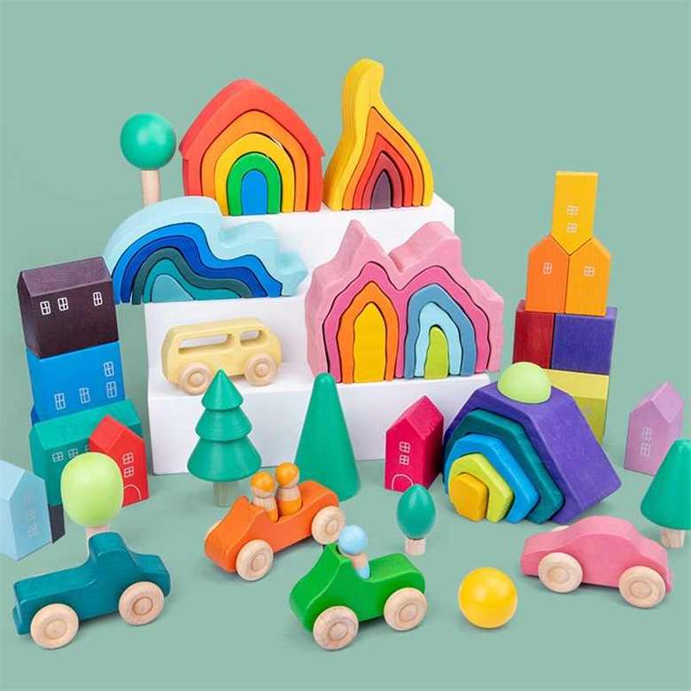 jucării din lemn puzzle online